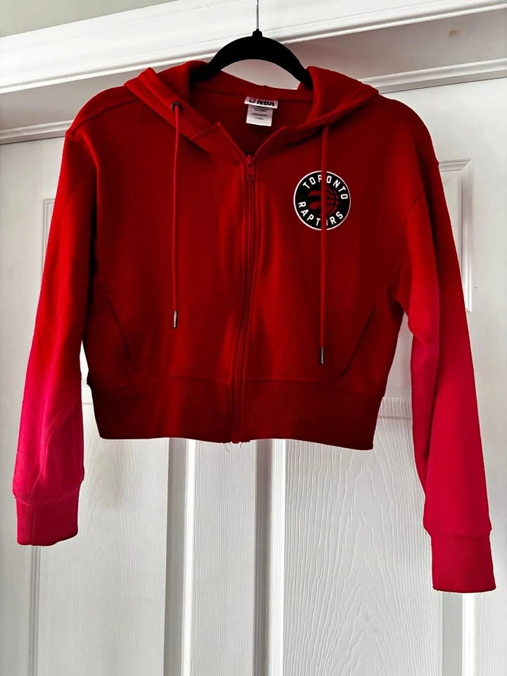 Women's Cropped Toronto Raptors Hoodie - Small