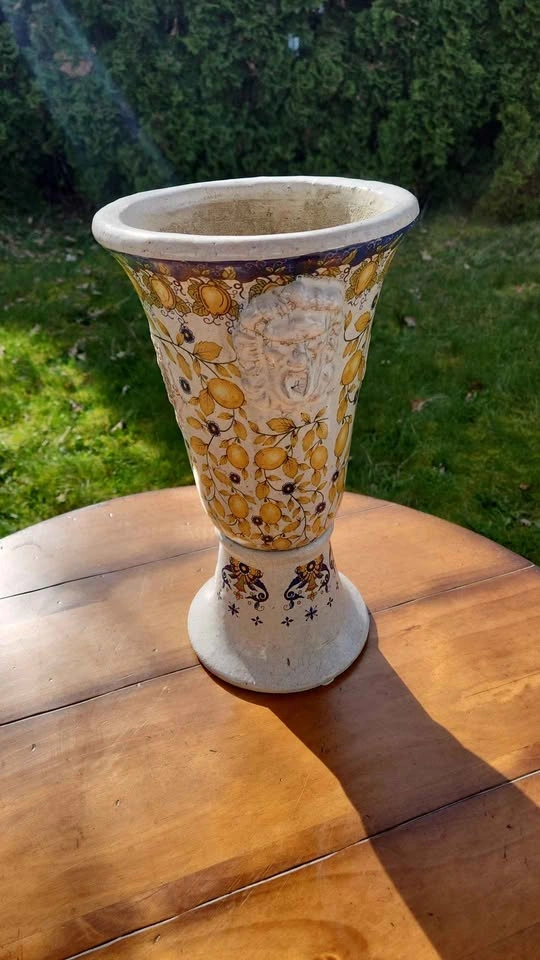 Ceramic Lemon Design Vase Planter 15" height - photo 2