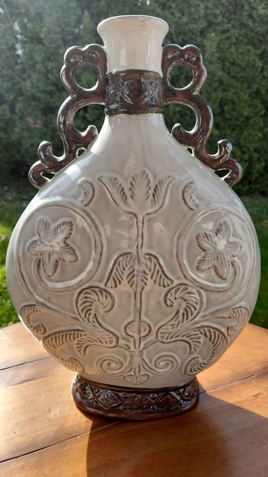 Decorative ceramic vase with handles 18" height - photo 2