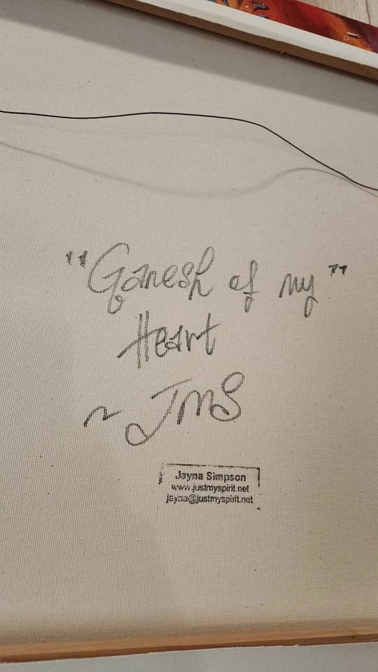 Ganesh of my Heart by Jayna Simpson Original Acrylic Painting - photo 3
