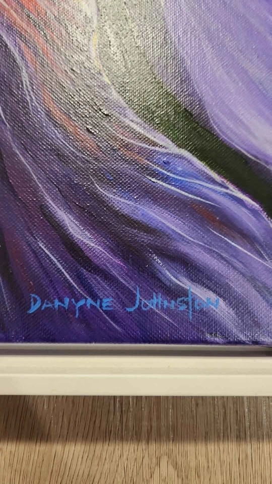 Danyne Johnston 'The Eye of the Iris' Painting 20x16 Local Artis - photo 3