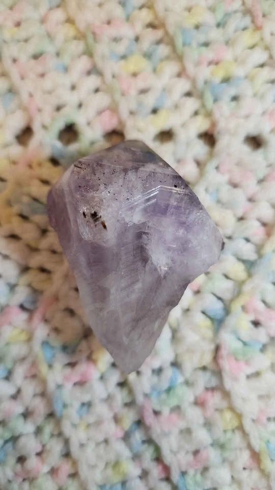 Natural Amethyst Crystal Point - photo 2