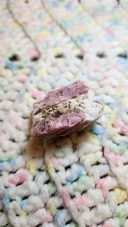 Pink Tourmaline in Quartz