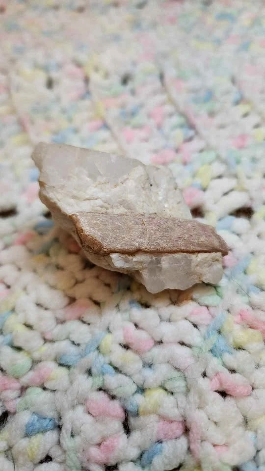 Raw Lepidolite in Quartz Matrix