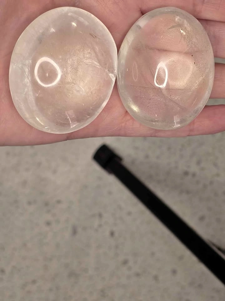 Clear Quartz Palm Stones