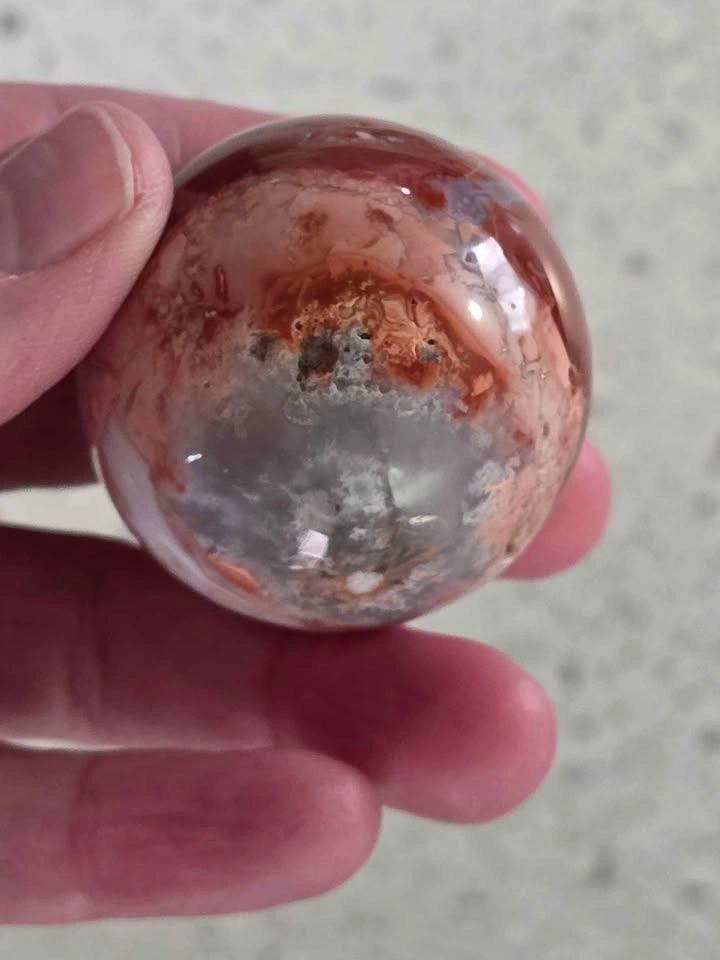 PINK AGATE (COTTON CANDY) Sphere 98g, 41.6mm - photo 4