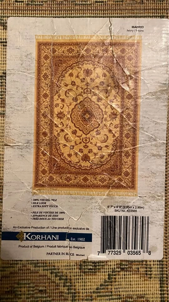 Area Rug 6’7”x9’6” Korhani Belgium $130 OBO - photo 2