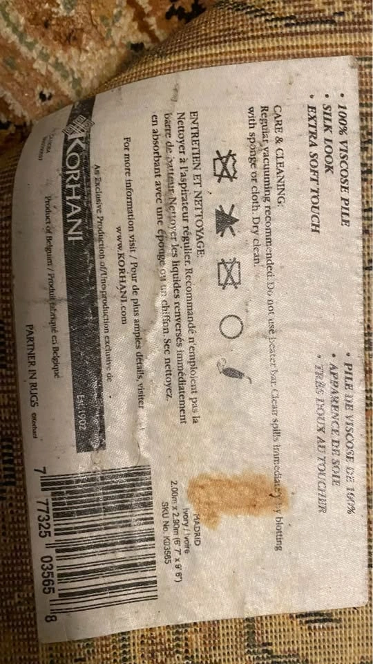 Area Rug 6’7”x9’6” Korhani Belgium $130 OBO - photo 3