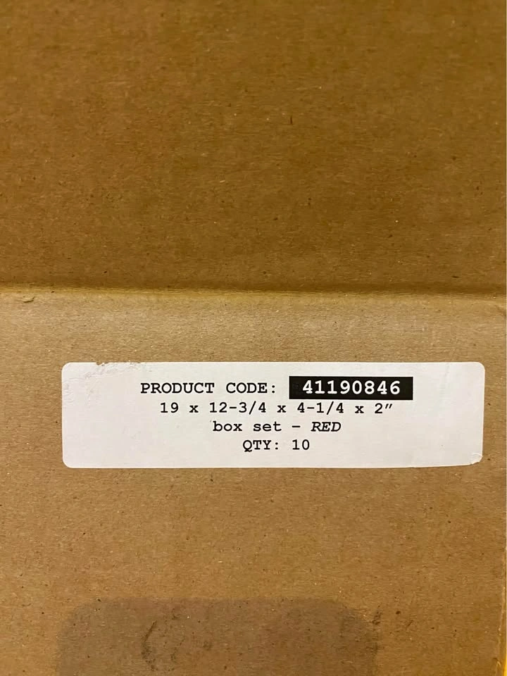 10 Large Set up Boxes (Red) - photo 3