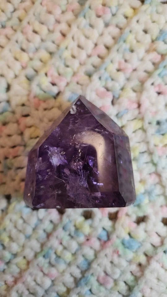 Polished Amethyst Point (Amethyst Generator) - photo 3