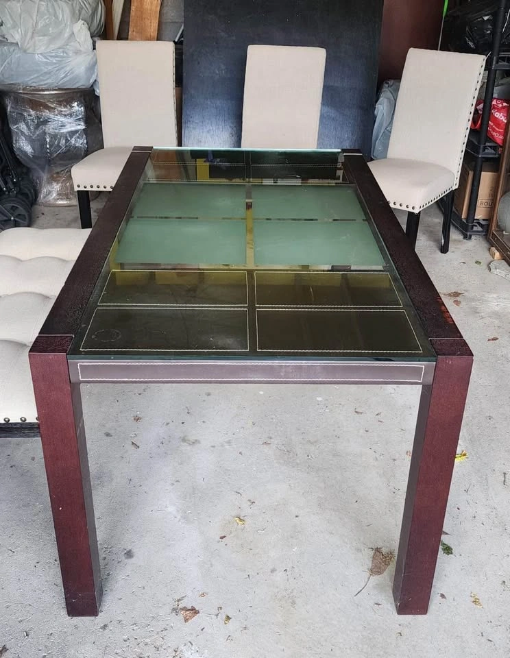 Dining table for 6 + 4 Chairs & 1 Bench - $575 OBO - photo 2