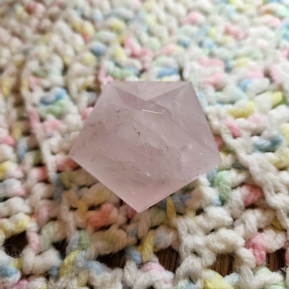 Rose Quartz Dodecahedron