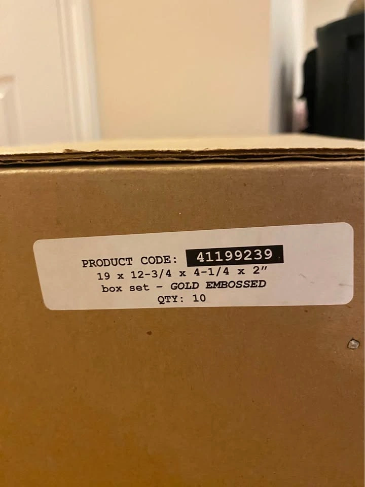 10 Large Set Up Boxes (Gold) - photo 3
