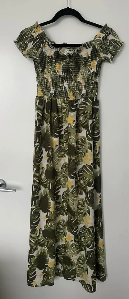 Tropical Print Off Shoulder Maxi Romper - photo 2