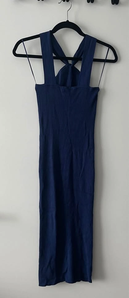 RW&CO. blue ribbed midi dress S - photo 2