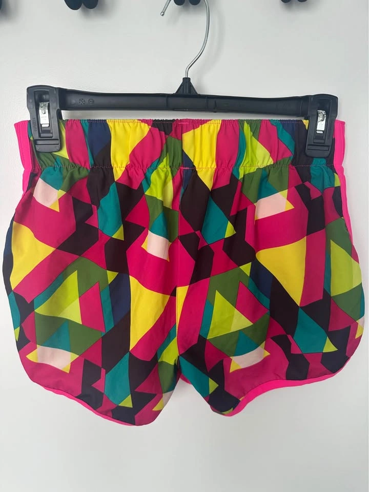 Adidas Climalite XS Colorful Geometric Sports Bra & Shorts Set - photo 3
