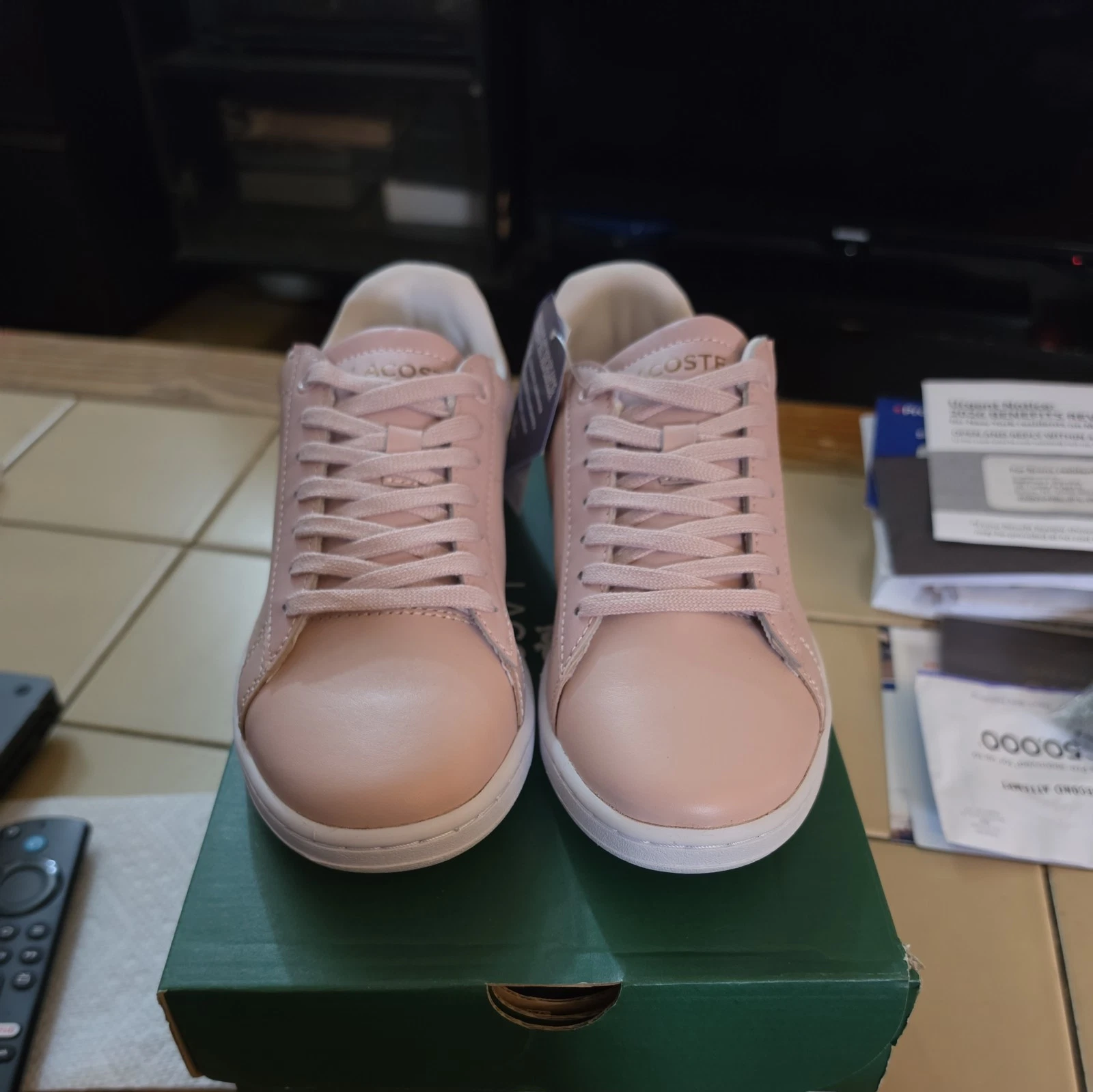 LACOSTE Hydez Casual Shoes - Blush Pink - Size 8 - photo 2
