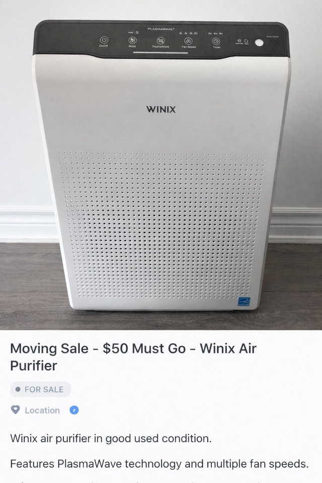 Winix Air Purifier