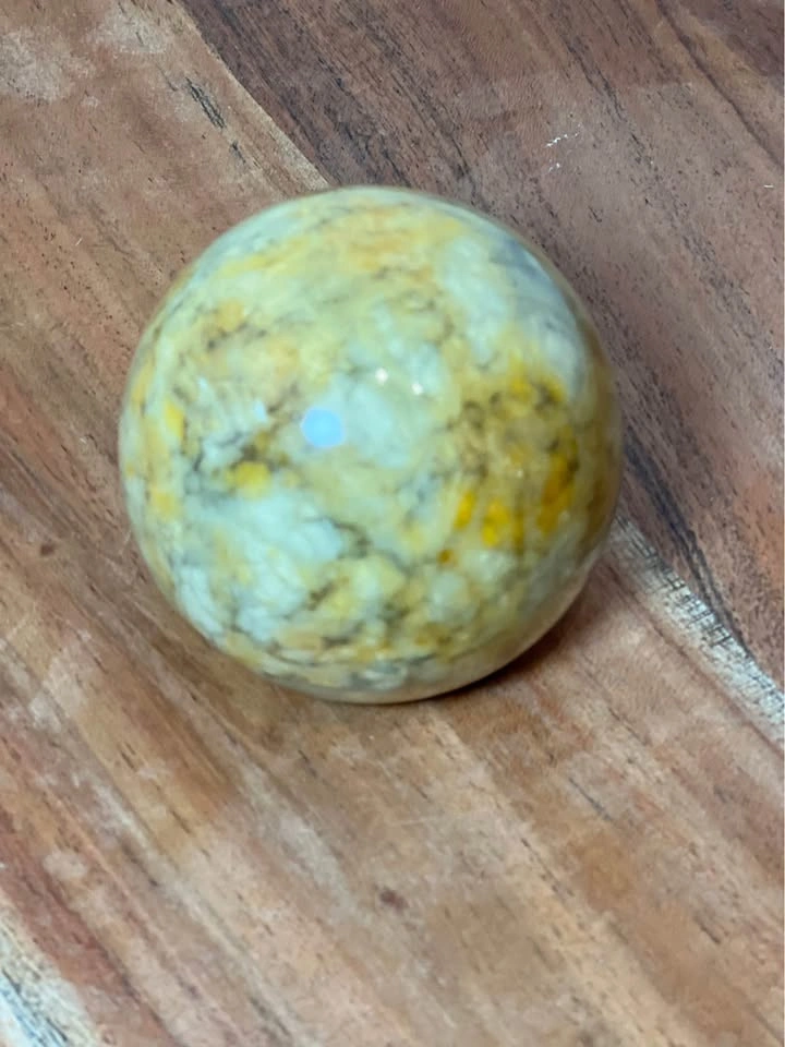 Polished Natural Stone Sphere – Decorative Accent Piece - photo 2