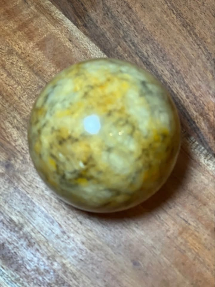 Polished Natural Stone Sphere – Decorative Accent Piece - photo 3