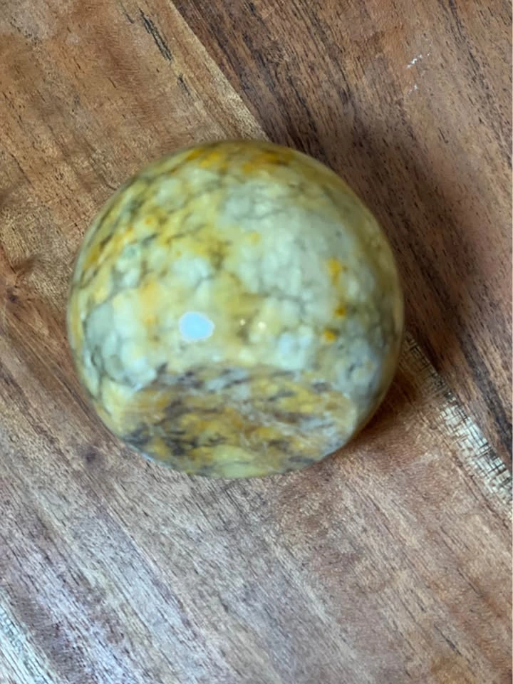 Polished Natural Stone Sphere – Decorative Accent Piece - photo 4