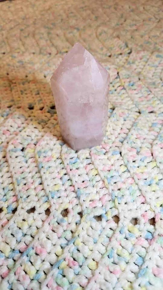 Polished Rose Quartz Tower