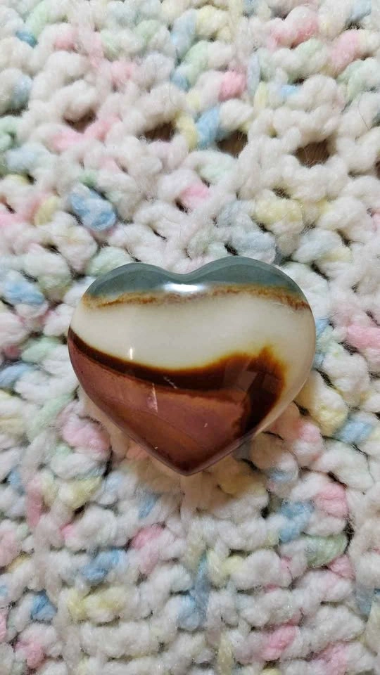 Polichrome Jasper Heart (Desert Jasper)