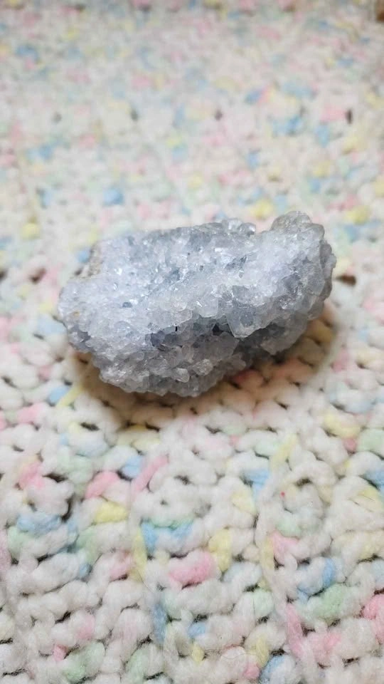 Blue Celestite Crystal (Celestine) Cluster - photo 2