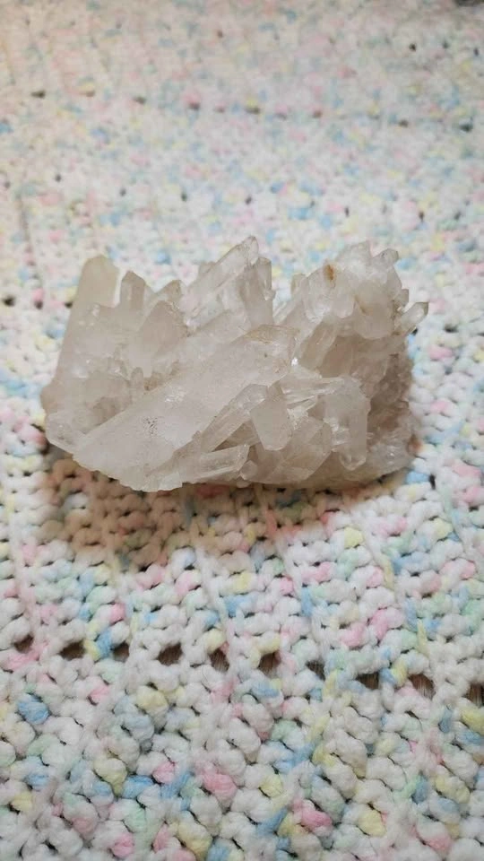 Natural Quartz Crystal Cluster - photo 3