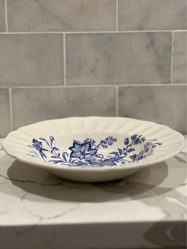 Royal Doulton Kirkwood Blue Rimmed Soup Bowl D.6314 - England - photo 3