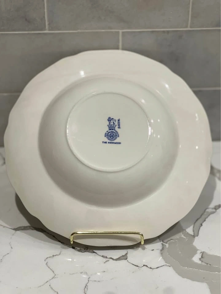 Royal Doulton Kirkwood Blue Rimmed Soup Bowl D.6314 - England - photo 5