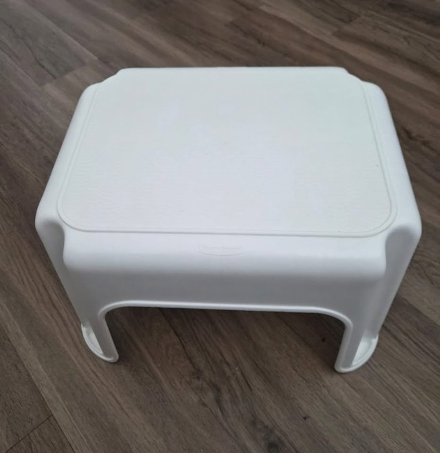 White Plastic Stool