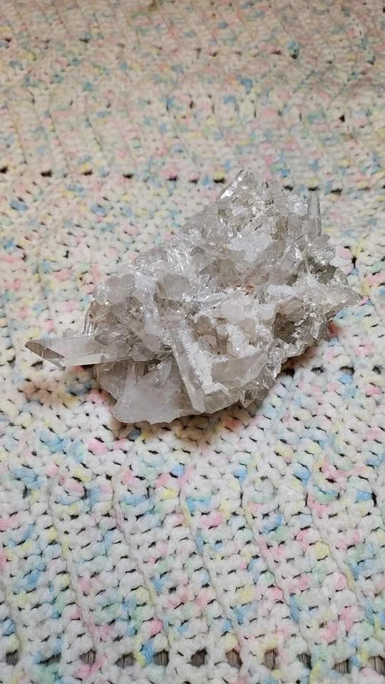 Clear Quartz Crystal Cluster