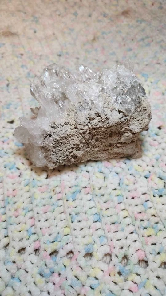 Clear Quartz Crystal Cluster - photo 2