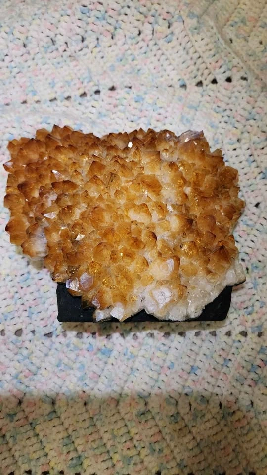 Natural Citrine Crystal Cluster - photo 2