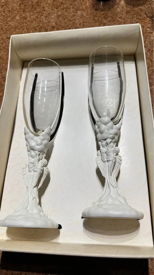 Vintage glasses for wedding. - photo 3