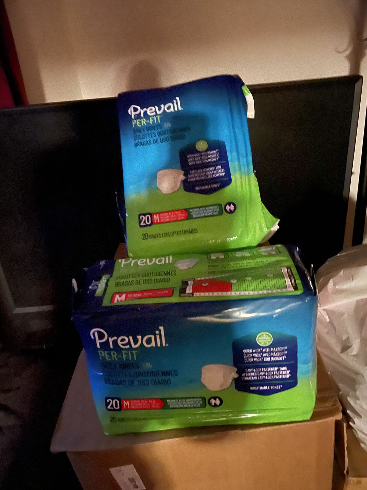 10 Packages Prevail Daily Briefs Size Medium Adult Diapers - photo 2