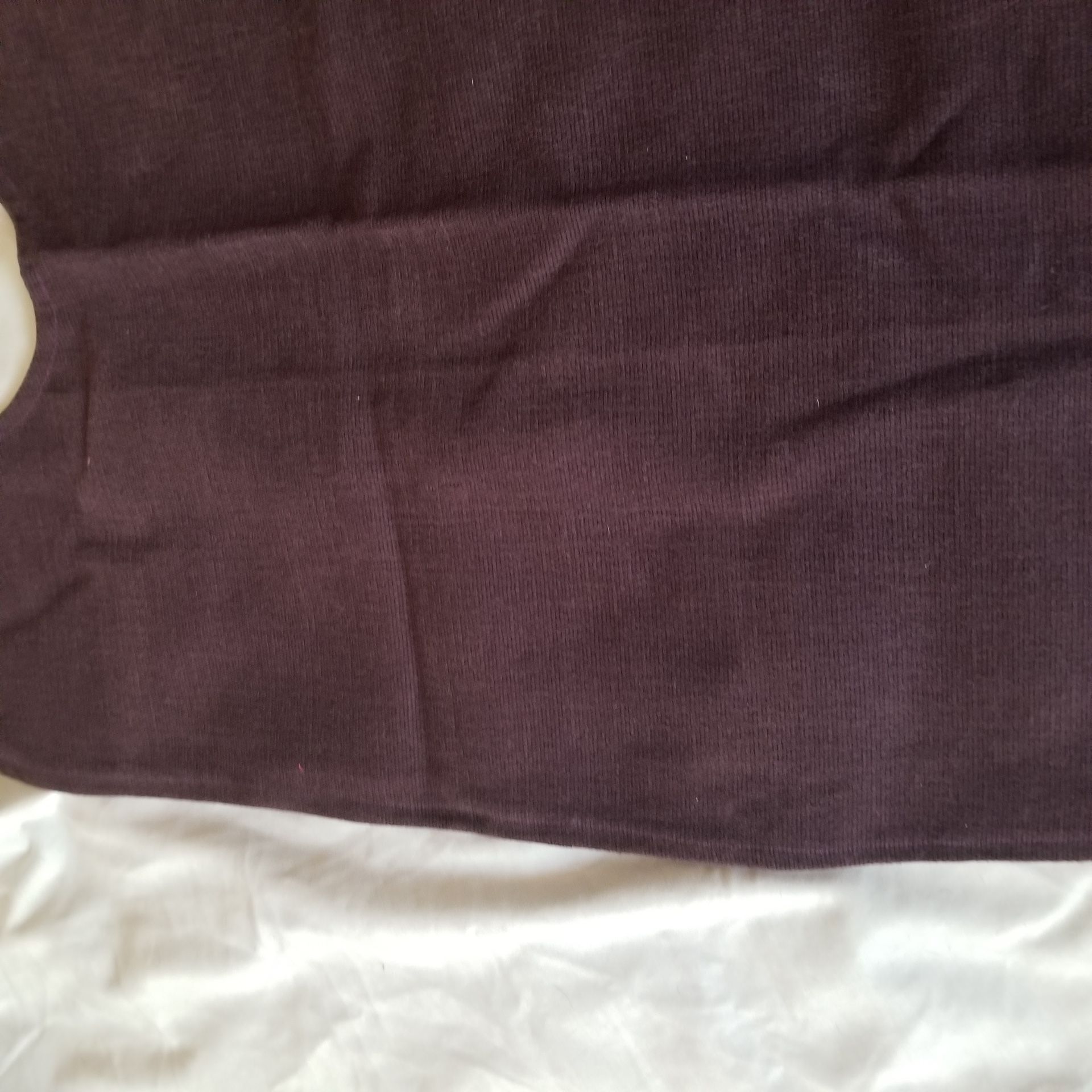 Adult Size Bib Black Blue Checks Plum Purple Handmade - photo 3