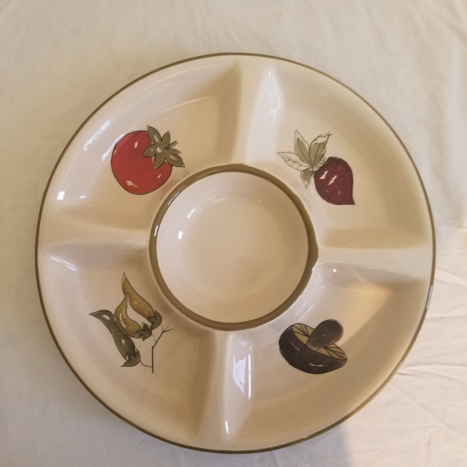 Chip And Dip Serving Dish Platter Vegetable Holiday