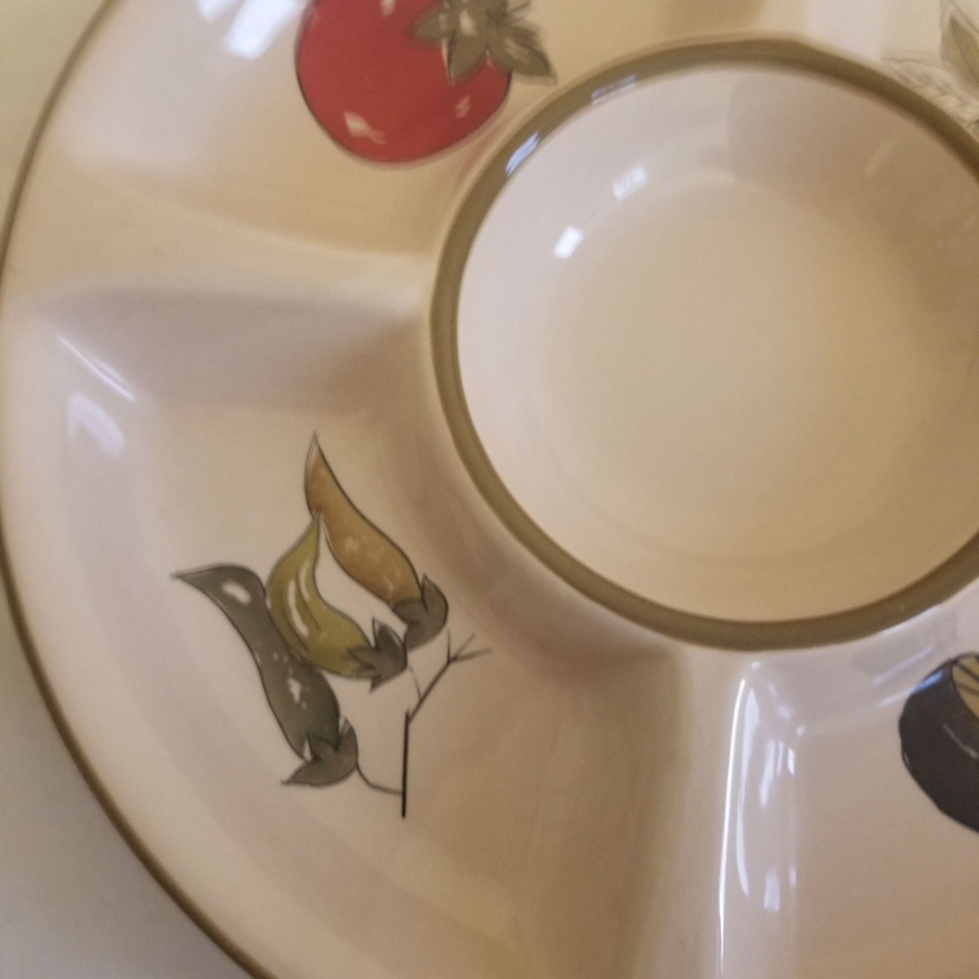 Chip And Dip Serving Dish Platter Vegetable Holiday - photo 2