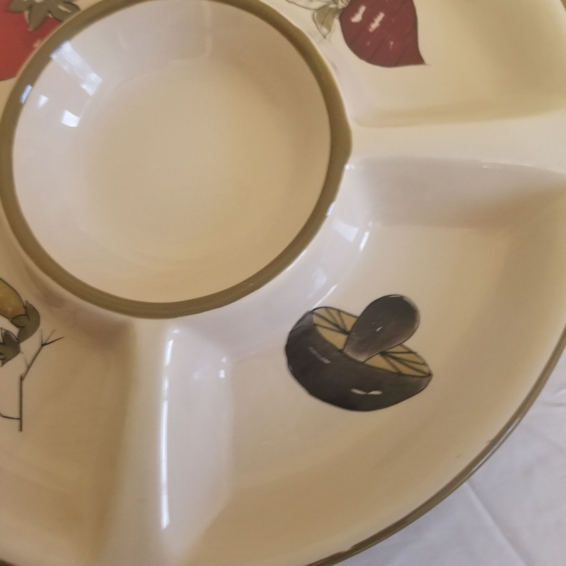 Chip And Dip Serving Dish Platter Vegetable Holiday - photo 5
