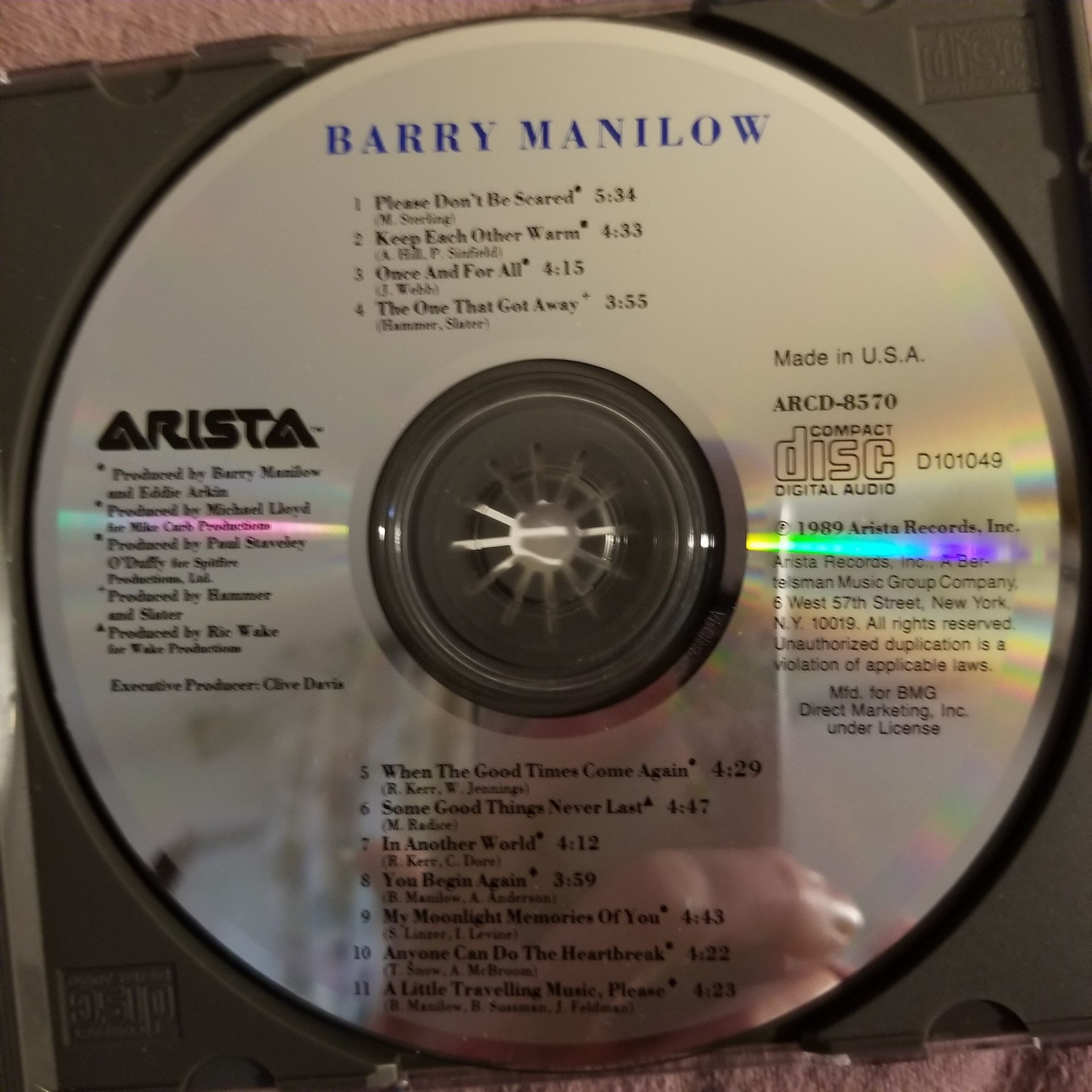 Barry Manilow Cd - photo 2
