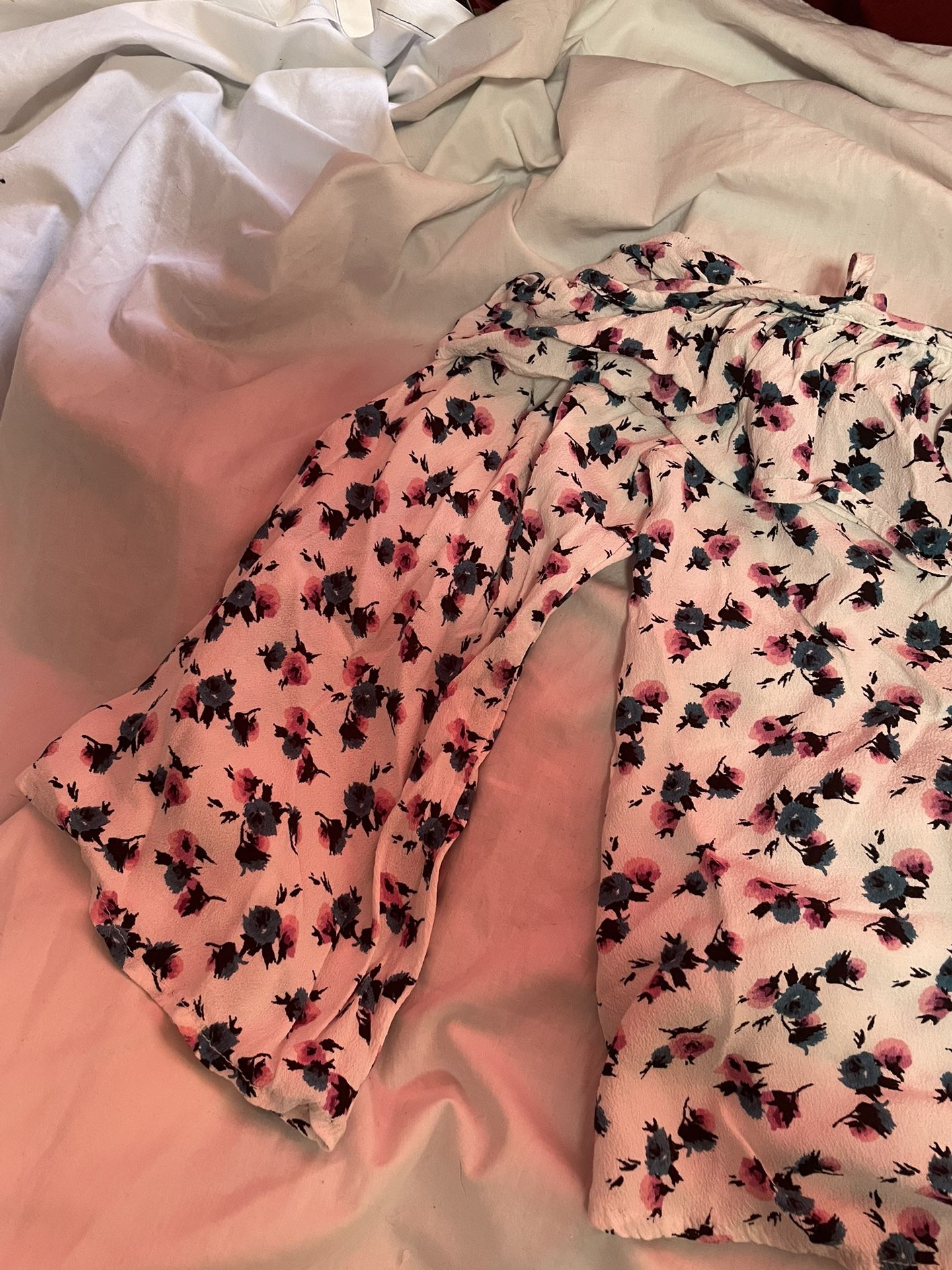 Forever 21 Floral Off The Shoulder Long Sleeve Shirt - Size L - photo 5