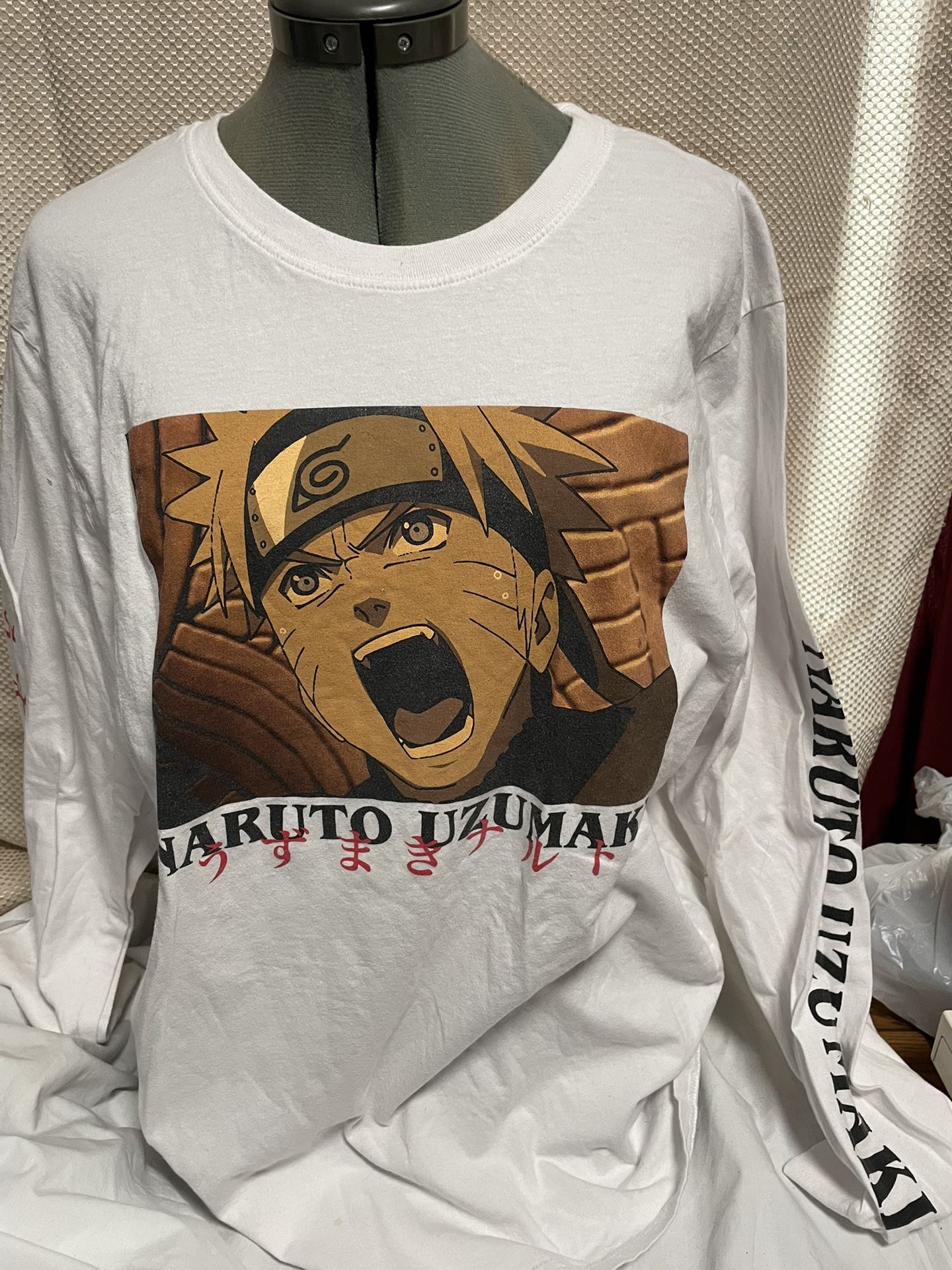 Men's XL Naruto Uzumaki Long Sleeve T-Shirt - photo 2