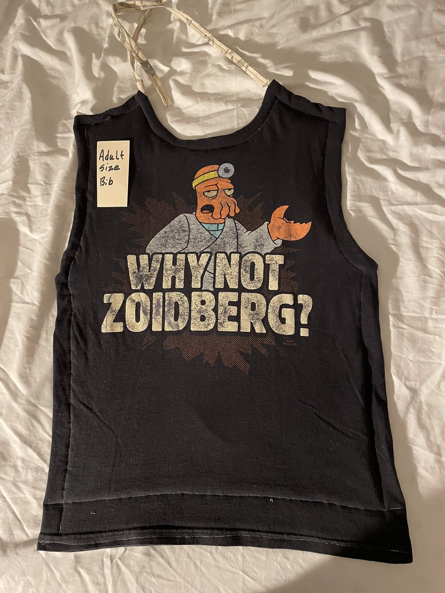 Zoidberg Adult Size Bib Futurama Big Toddler Novelty - photo 2