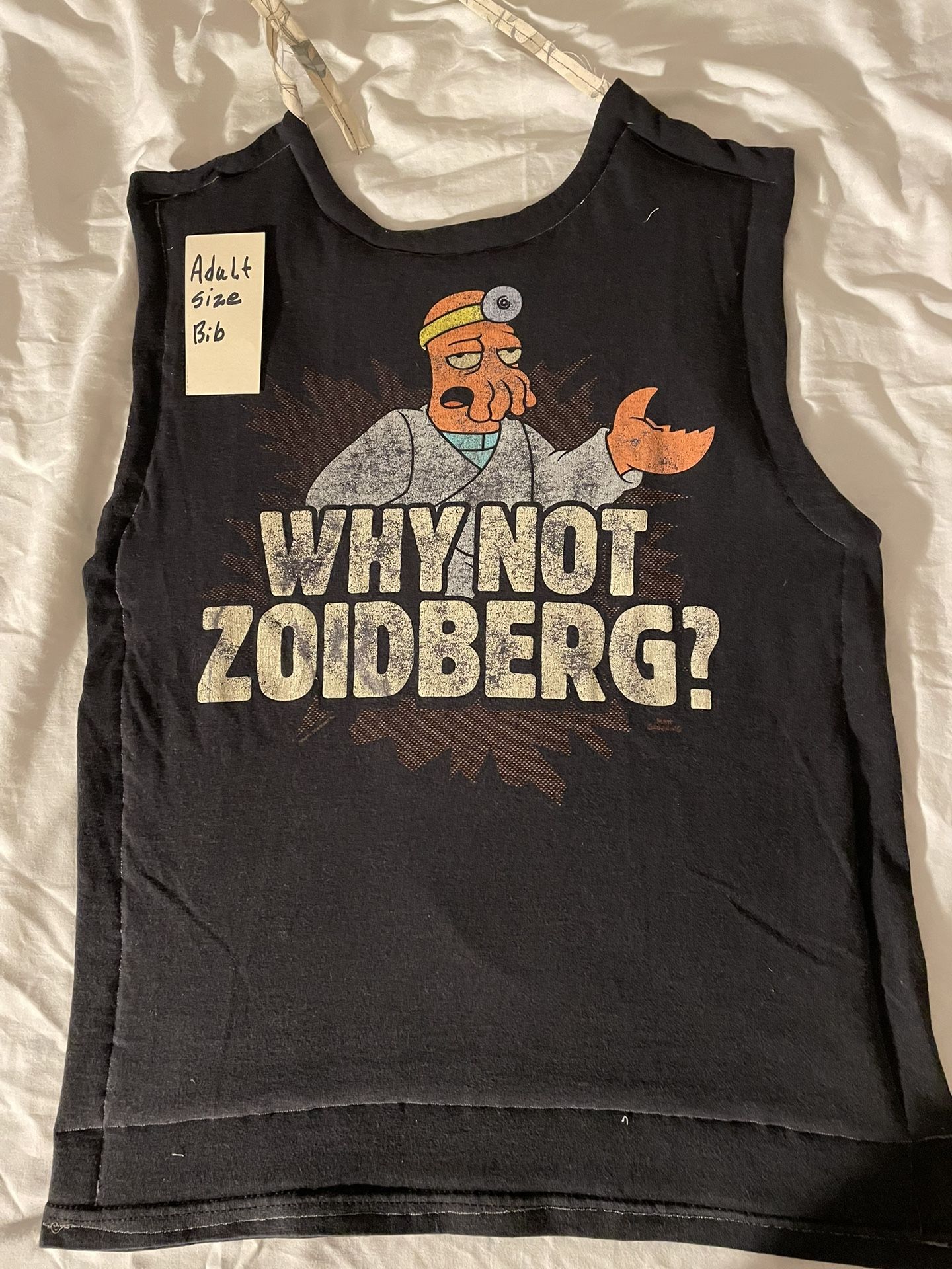 Zoidberg Adult Size Bib Futurama Big Toddler Novelty - photo 3