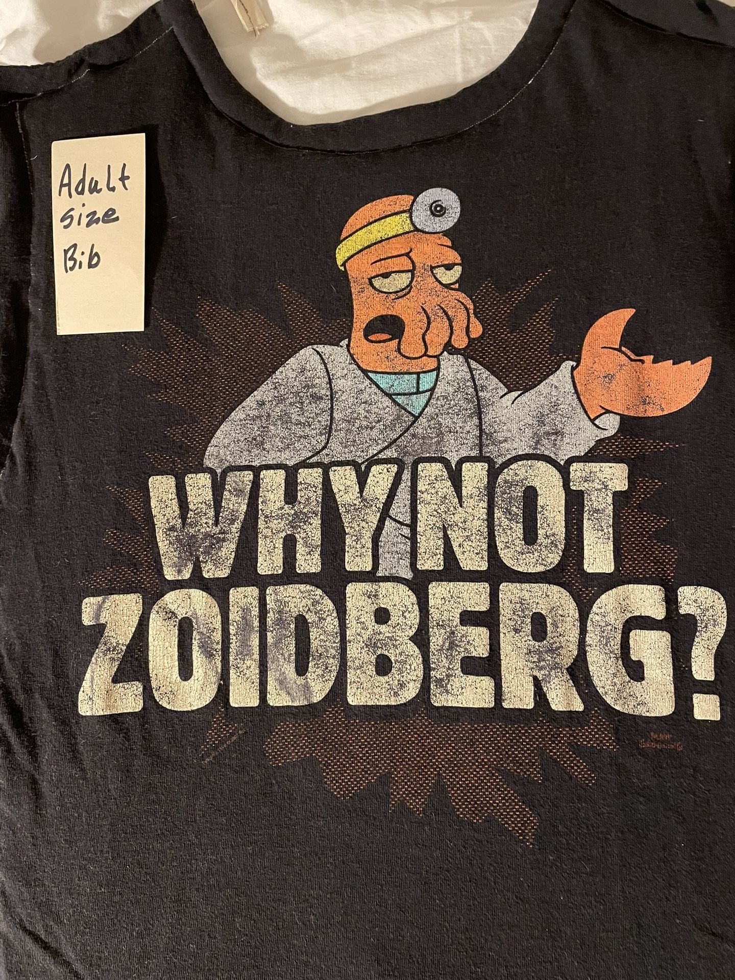 Zoidberg Adult Size Bib Futurama Big Toddler Novelty - photo 4
