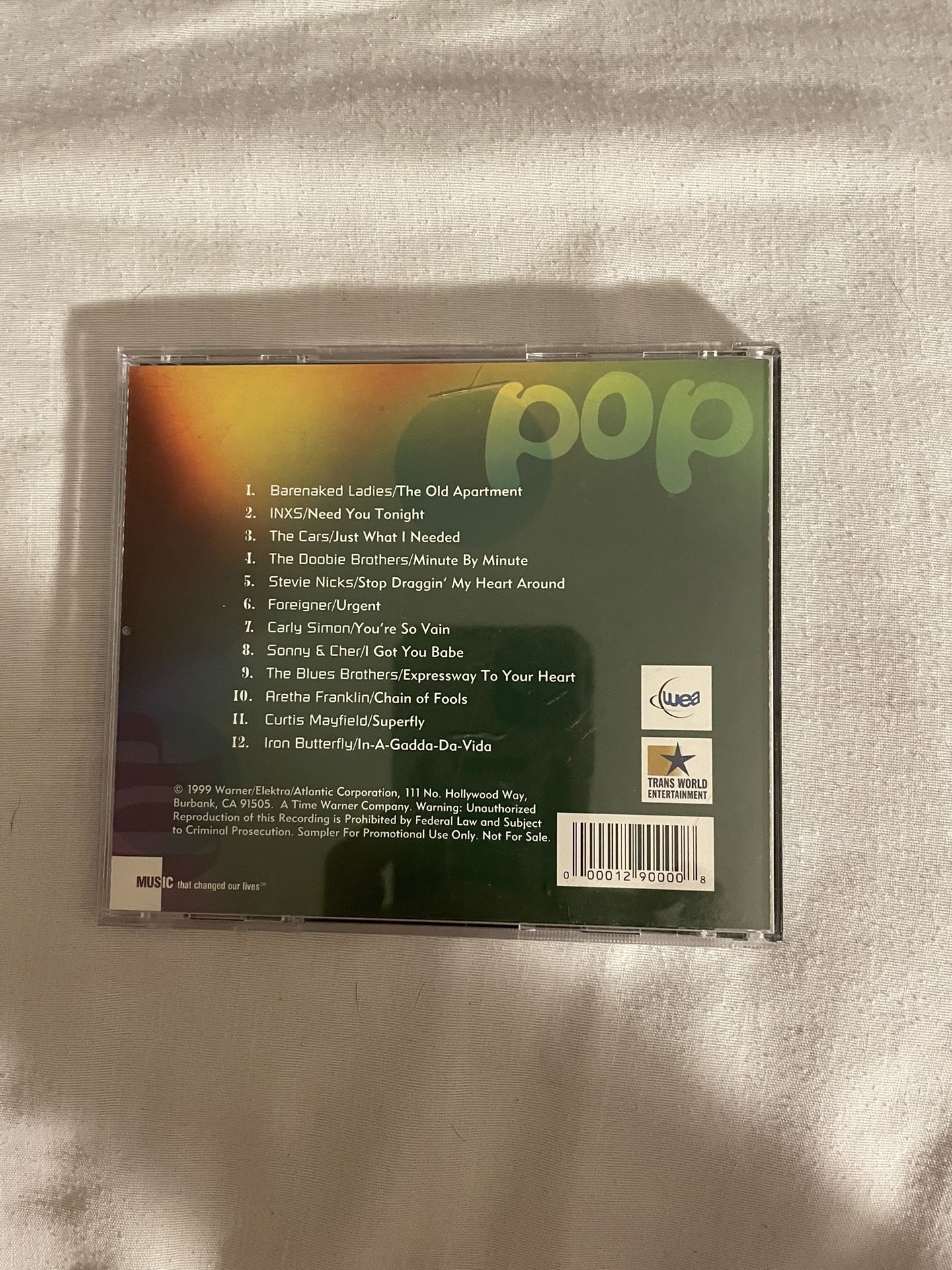 Music That Changed The World Cd Pop Inxs Cars Foreigner - photo 2