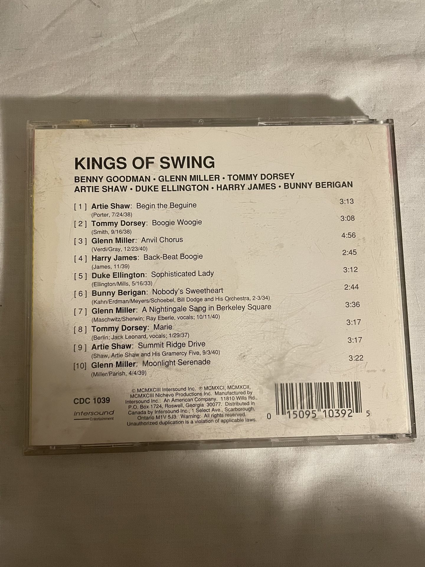 Cd The Kings Of Swing Dorsey Glenn Miller Duke Ellington - photo 2