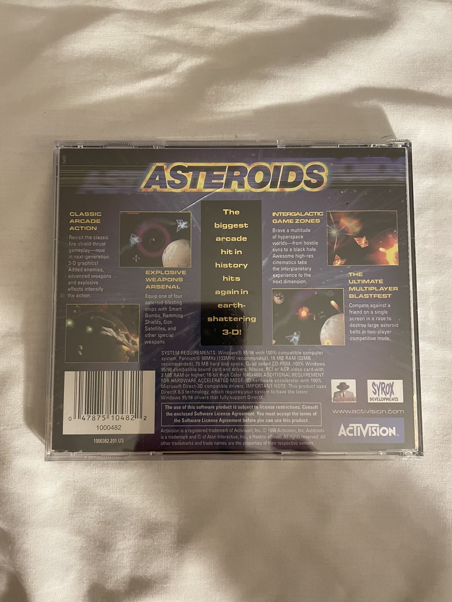 Asteroids By Activision Computer Game Brand New Sealed - photo 2